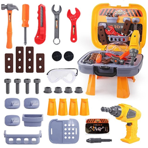 ست جعبه ابزار کارگاهی 4 در 1 کیفی کودک Tools Case 4 in 1-اسباب بازی مشاغل